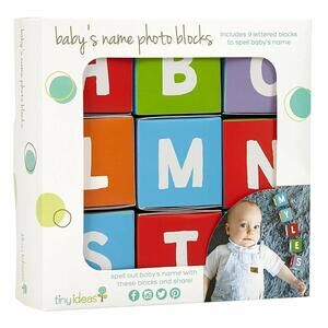 New Tiny Ideas Baby’s ABC Name Photo Picture Blocks Letters A-Z